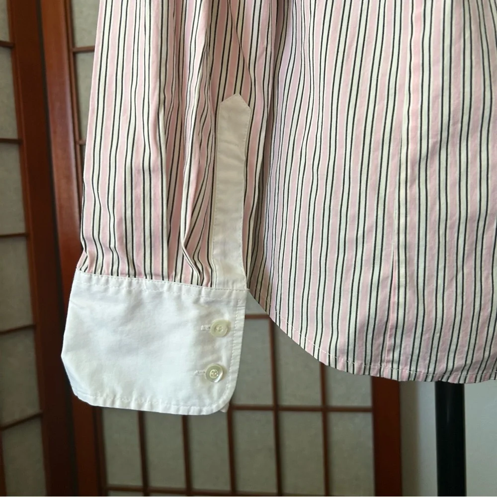 Pink Pinstripe J. Crew Button Up - Picture 11 of 17